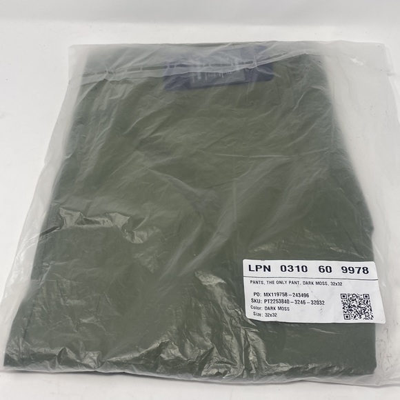Fabletics the only pant Dark Moss Mens pants NWT (Sizes: 34x32) - Picture 6 of 7